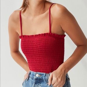 OUT FROM UNDER SMOCKED BODYSUIT